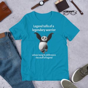 Short-sleeve unisex kung fu panda light t-shirt