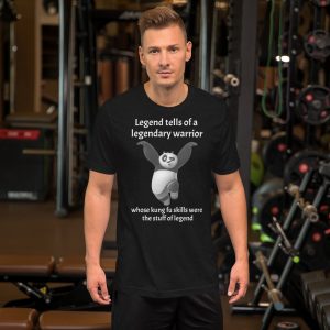 Short-sleeve unisex kung fu panda t-shirt