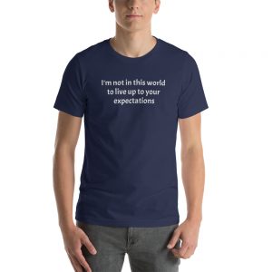 Short-sleeve unisex not in this world t-shirt